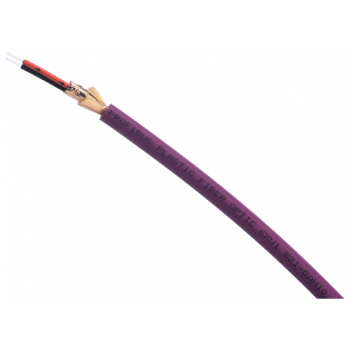 PB POF Standard Cable (980/1000), plastic, PVC outer sheath, 4x ST, 25 m