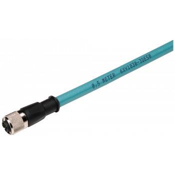 PROFIBUS M12 plug-in cable, (ET 200) pre-assembled PB FC trail. Cable+2 M12, 1.5m