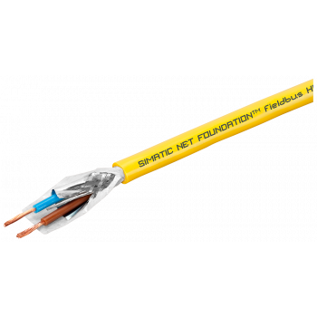 Foundation Fieldbus cable, yellow sheath, 2-wire shielded, sold by the meter