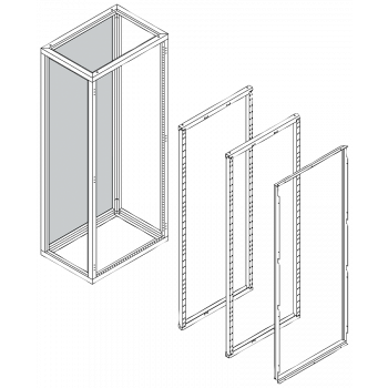ALPHA 1600 DIN, adapter set for modular distribution board H=2000 W=850 D=600