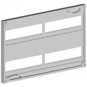 ALPHA 630 DIN, cover, height=300 mm, width=250 mm, cutout 2x 12 MW
