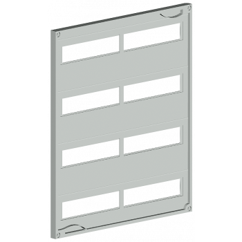 ALPHA 630 DIN, cover, height=600 mm, width=250 mm, cutout 4x 12 MW