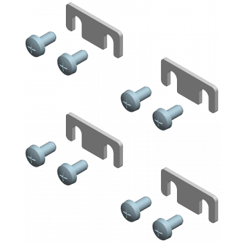ALPHA 630 DIN, connecting plate for stays, depth=250/320 mm (1 set = 4 units)