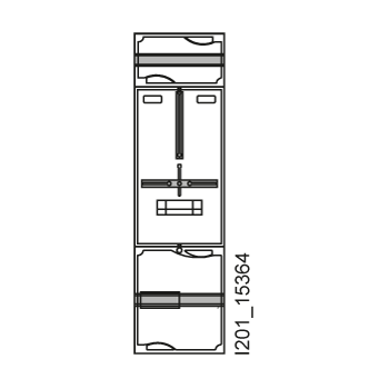 ALPHA-ZS, quick-assembly kit H=900 mm, W=250 mm 1 meter, 8GS2077-8