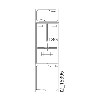 ALPHA-ZS, quick-assembly kit H=900 mm B1 1 tariff switching device, unequipped