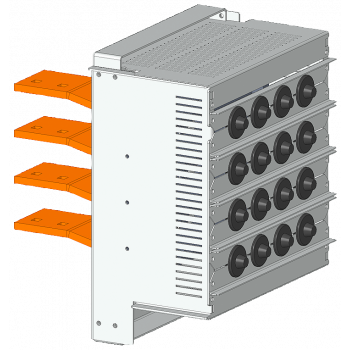 SIVACON S4 cable connection rear, switch 3VL8 up to 1600 A 3/4-pole, H: 450 mm