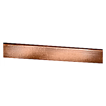 Rod, flat copper 30x 10 mm approx. 2 m long, tin-plated