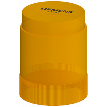 Continuous light element with integrated LED, yellow, 115 V AC