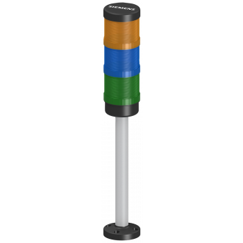 Complete unit signaling column, yellow, blue, green