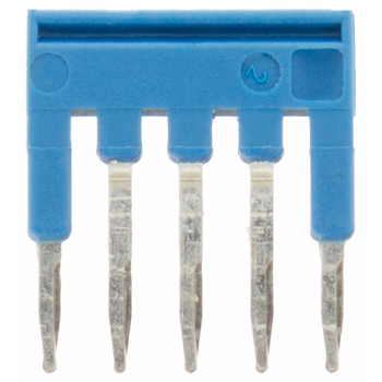 2-pole connecting comb 3.5 mm blue