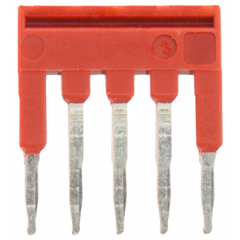 4-pole connecting comb 3.5 mm red