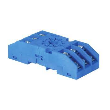 8 PIN SURFACE/RAIL MOUNT RECTANGULAR RELAY SOCKET