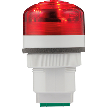 PANEL MOUNT SOUNDER + RED BEACON 48-240VAC