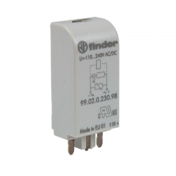 GREEN LED + VARISTOR MODULE 110-240VAC/DC