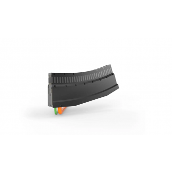 AT2026-0250-0004 motor module with feed, -22.5° (negative curve, concave, radius constant, top profile without drilling hole), 48 V DC/24 V DC, cable length 5 m, 278.1 mm x 39.1 mm x 107.8 mm (L x W x H), 3.3 kg, UL-certified