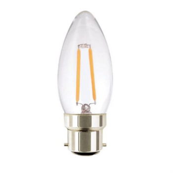 2W LED CANDLE BULB B22 BASE COOL WHITE