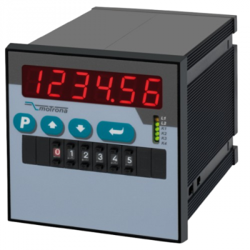 Cross Cutter Controller with 4 Relays and front-mounted Thumb-wheel Switches