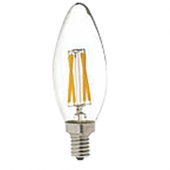 4W LED DIMMABLE CANDLE BULB E14 BASE COOL WHITE