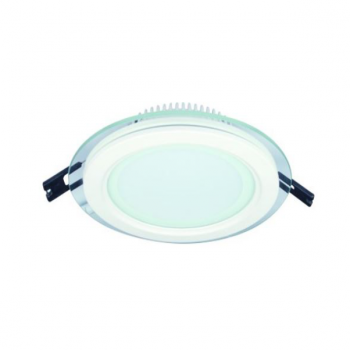 12W Ø160mm Glass LED Downlight 6000K