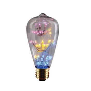 3W E27 ST64 Scattered LED Lamp Mixed Colours