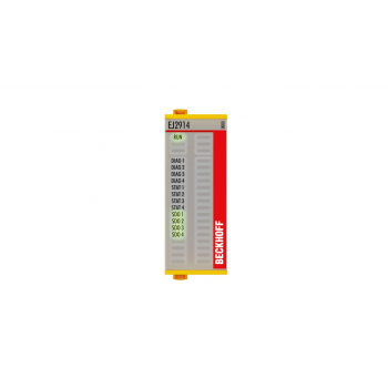 EtherCAT plug-in module, 4-channel digital output, 24 V DC, 0.5 A, TwinSAFE, TwinSAFE Logic EJ2914