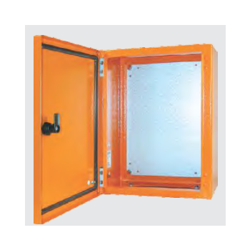 Mild Steel orange wall-mounting enclosure ESOT0507025B