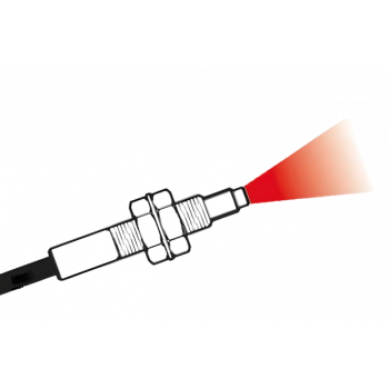 OPTICAL FIBRE SENSOR M4 THRU BEAM SQUARE 2M
