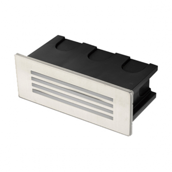 230VAC Cool White LED Recessed Wall Light 123x53mm