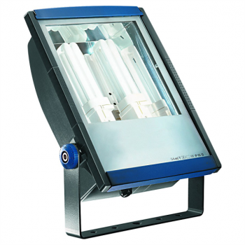 2 x 18W CFL FLOODLIGHT PLASTIC C/W LAMPS IP65