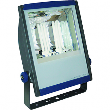 2 x 42W CFL FLOODLIGHT PLASTIC C/W LAMPS IP65