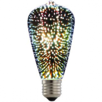 230VAC 6W ST64 LED 3D EFFECT LAMP E27