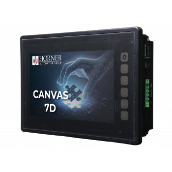 Canvas 7D Controller 7", 24 DC In, 16 DC Out, 2 Analog In (mA/V), dual Ethernet and dual CAN