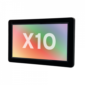 X10 Controller 10", 12 DC In, 2 DC Out, 6 Relay Out, 4 Analog In (mA/RTD), 2 Analog Out (mA) with CANopen License preloaded and CsCAN support removed