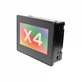 X4 Controller 4.3", 12 DC In, 12 DC Out, 4 Analog In (mA/RTD), 2 Analog Out (mA), with filter for ABS certification