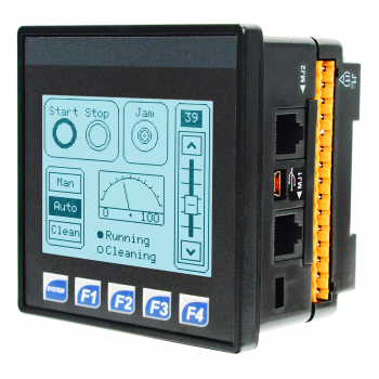 XLTe Controller 3.5", 24 DC In, 16 DC Out, 2 Analog In (mA/V),