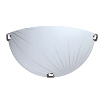 12" E27 Half Moon Metal Body Glass Cover, HF-12-1952H