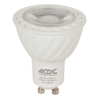5W GU10 RGB+White LED Lamp, HS-GU10-RGB/W