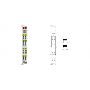 KS2535 Bus Terminal, 2-channel PWM output, 24 V DC, 1 A, current-controlled