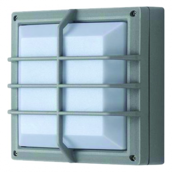 95-240VAC 20W Square Cross Hatch LED Bulkhead