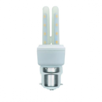 12VDC 3W WARM WHITE B22 2U LED LAMP 2700K