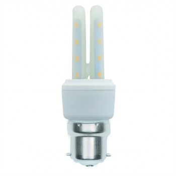 24VDC 5W WARM WHITE B22 2U LED LAMP 2700K