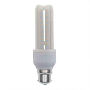 12VDC 9W COOL WHITE B22 3U LED LAMP 4200K