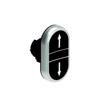 DOUBLE TOUCH BLACK/BLACK PUSHBUTTON ACTUATOR