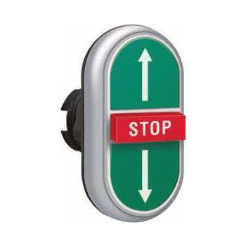TRIPLE TOUCH "STOP" WITH UP/DOWN ARROWS PUSHBUTTON ACTUATOR