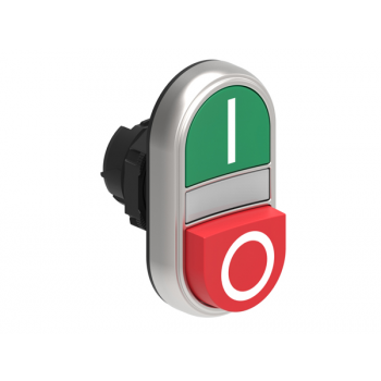 DOUBLE TOUCH PUSHBUTTON EXTENDED RED GREEN+LIGHT