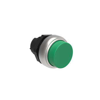 EXTENDED HEAD GREEN ALTERNATE ACTION PUSHBUTTON ACTUATOR