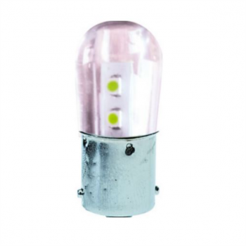 12VAC/DC BA15D BASE 0.5W LED LAMP COOL WHITE /2 PER PACK