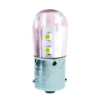 110VAC BA15S BASE 0.5W LED LAMP COOL WHITE /2 PER PACK