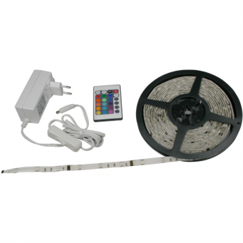 LED Strip RGBW 150 LED 5M C/W Controller, PSU, Remote IP65