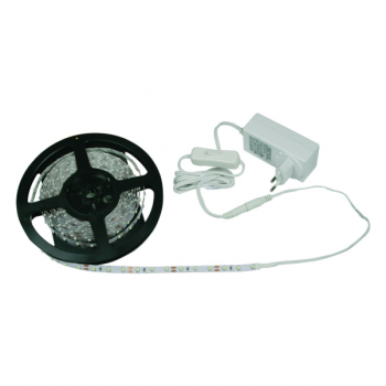 LED Blue Flex Light Strip 300 LED 5m IP20 c/w 230VAC Power Supply